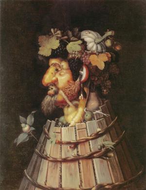 Artwork by Giuseppe Arcimboldo (1527-93)