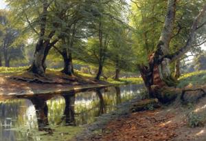 Artwork by Peder Mørk Mønsted (1859-1941)