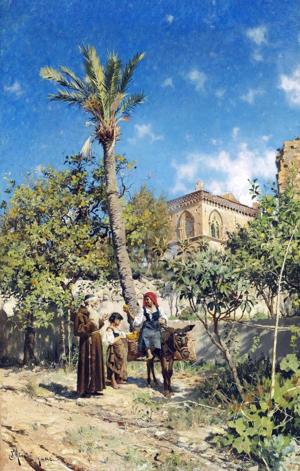 Artwork by Peder Mørk Mønsted (1859-1941)