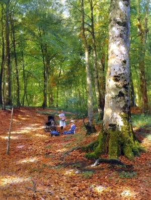 Artwork by Peder Mørk Mønsted (1859-1941)