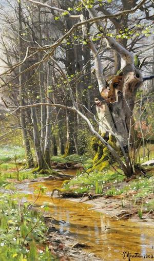 Artwork by Peder Mørk Mønsted (1859-1941)