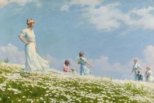 Artwork by Charles Courtney Curran (1861-1942)