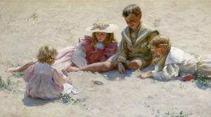 Artwork by Charles Courtney Curran (1861-1942)