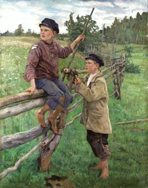 Artwork by Nikolay Bogdanov-Belsky (1868-1945)