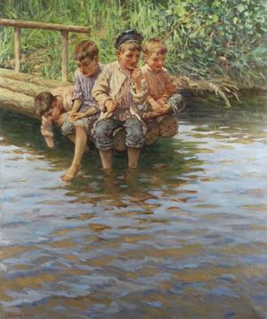 Artwork by Nikolay Bogdanov-Belsky (1868-1945)