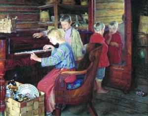 Artwork by Nikolay Bogdanov-Belsky (1868-1945)
