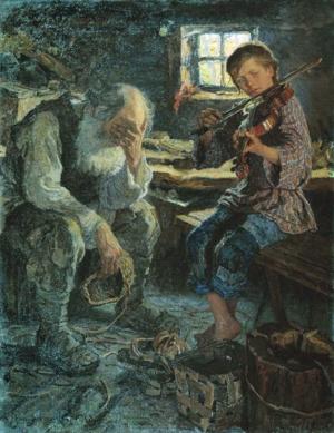 Artwork by Nikolay Bogdanov-Belsky (1868-1945)