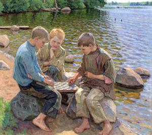 Artwork by Nikolay Bogdanov-Belsky (1868-1945)