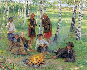 Artwork by Nikolay Bogdanov-Belsky (1868-1945)