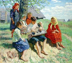 Artwork by Nikolay Bogdanov-Belsky (1868-1945)