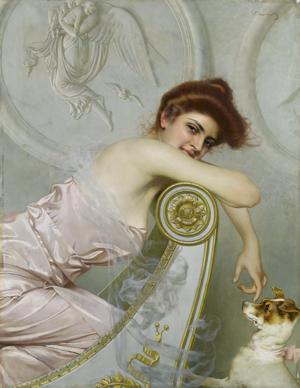 Artwork by Vittorio Matteo Corcos (1859-1933)