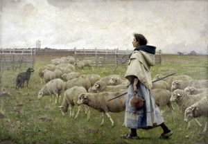 Artwork by Charles Sprague Pearce (1851-1914)