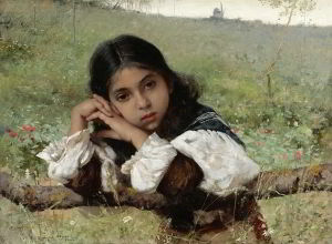 Artwork by Charles Sprague Pearce (1851-1914)