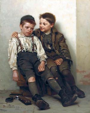 Artwork by John George Brown (1831-1913)