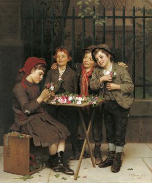 Artwork by John George Brown (1831-1913)