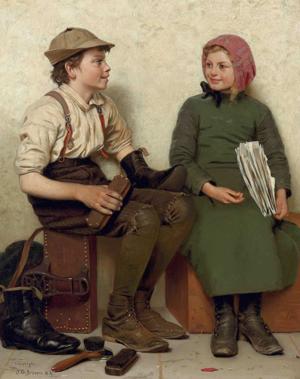 Artwork by John George Brown (1831-1913)