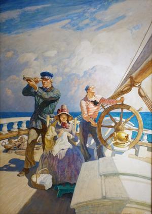 Artwork by N.C. Wyeth (1882-1945) 