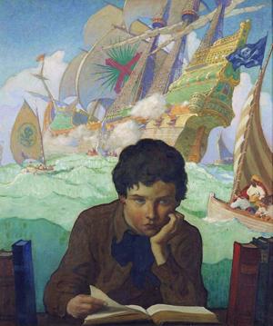 Artwork by N.C. Wyeth (1882-1945) 