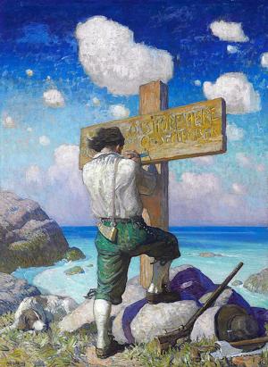 Artwork by N.C. Wyeth (1882-1945) 