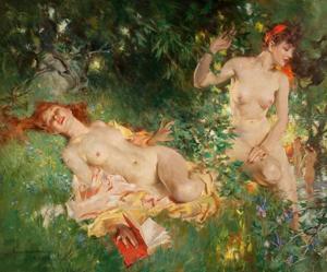 Artwork by Howard Chandler Christy (1872-1952)