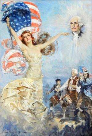 Artwork by Howard Chandler Christy (1872-1952)