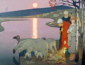 Artwork by Frederick Cayley Robinson (1862-1927)