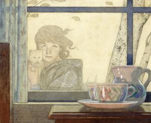 Artwork by Frederick Cayley Robinson (1862-1927)