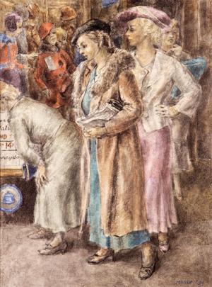 Artwork by Reginald Marsh (1898-1954)